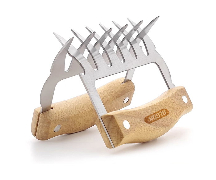 Algon Bbq Set de 2 Desmenuzadores de Carne BBQ Wood