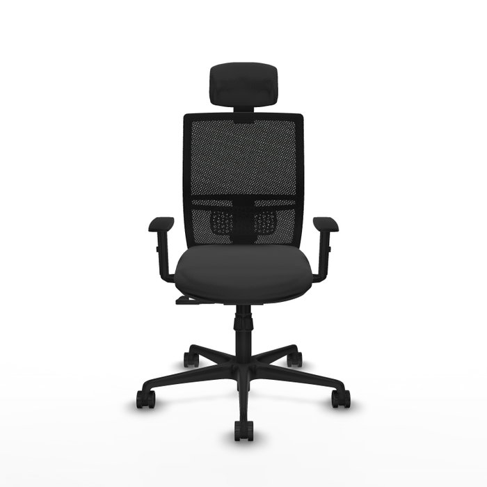 PIQUERAS Y CRESPO Silla de oficina Yunquera con mecanismo Sincro, Gris oscuro y Negro PIQUERAS Y CRESPO Silla de oficina Yunquera con mecanismo Sincro, Gris oscuro y Negro