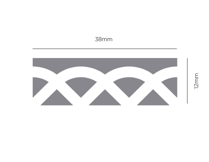 Innspiro Troqueladora de bordes continuos Border Punch olas 38x12mm