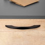 Emuca Lote de 8 tiradores para mueble Varna, L181mm, intereje 160mm, Zamak, Pintado negro