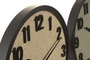 DKD Home Decor Reloj de Pared Resina MDF 40x40 cm Surtido de 2 Colores