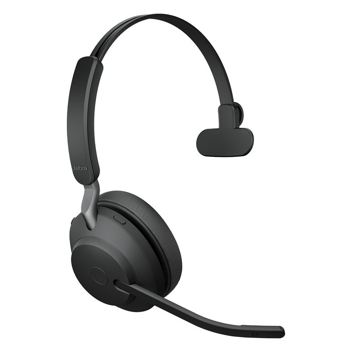 Jabra Evolve2 65 Mono UC Auriculares Inalámbricos Diadema Negros con Link 380a, Ladestation, Bluetooth 5.0, 24h Batería, para Microsoft Teams, Zoom