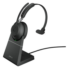 Jabra Evolve2 65 Mono UC con Base de Carga y Link 380a, Negro