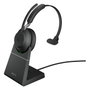 Jabra Evolve2 65 Mono UC con Base de Carga y Link 380a, Negro
