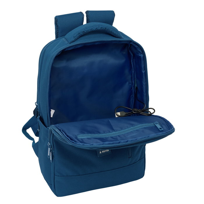 Safta Mochila doble para portátil 15,6 pulgadas con USB y tablet Harper & neyer