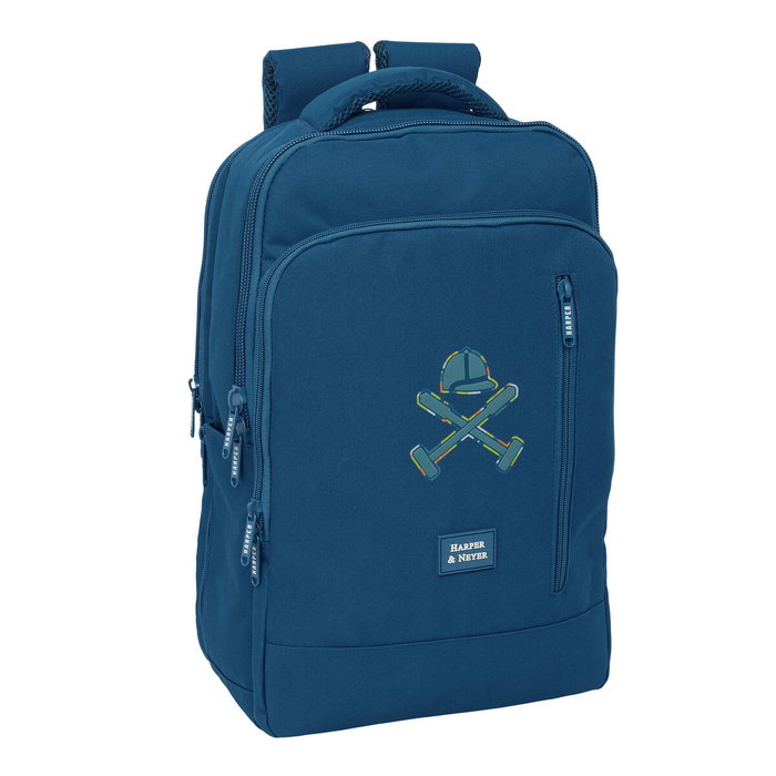 Safta Mochila doble para portátil 15,6 pulgadas con USB y tablet Harper & neyer