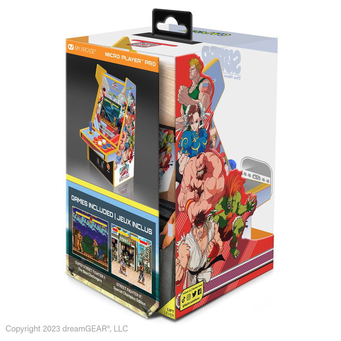 Super Street Fighter II Consola portátil de juegos retro Arcade Micro Player Pro Super Street Fighter II Consola portátil de juegos retro Arcade Micro Player Pro