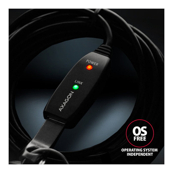 Axagon ADR-310 Cable de extensión USB 3.2 Gen 1 activo, 10m