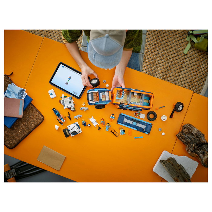 LEGO 60471 City Arktis-Truck mit Labor - Juego de Construcción Laboratorio Científico Móvil Exploradores Árticos, 1064 Piezas, Para 8+ Años