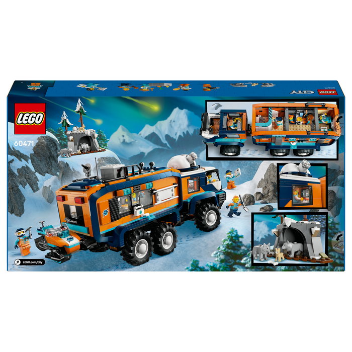 LEGO 60471 City Arktis-Truck mit Labor - Juego de Construcción Laboratorio Científico Móvil Exploradores Árticos, 1064 Piezas, Para 8+ Años