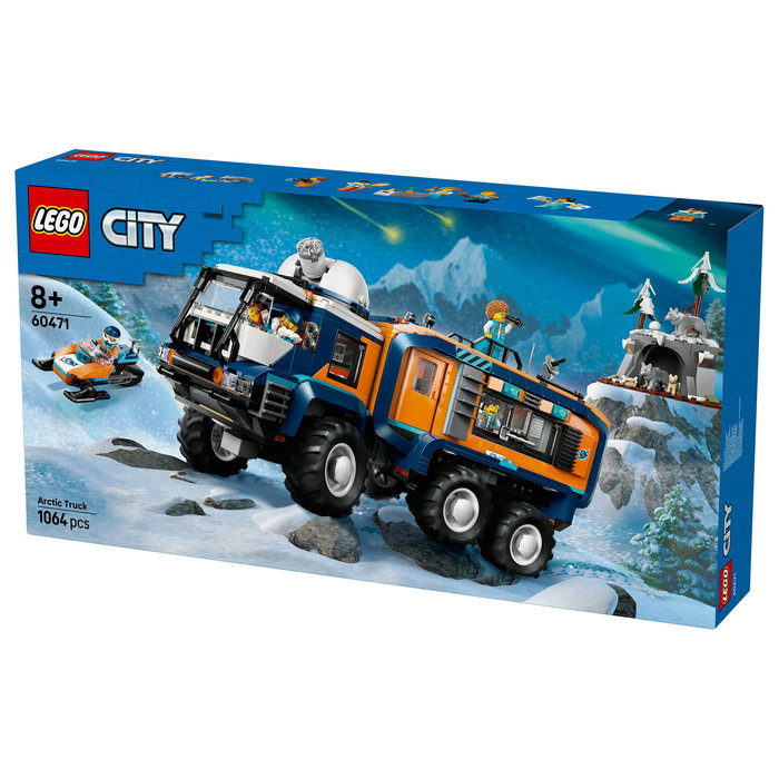 LEGO 60471 City Arktis-Truck mit Labor - Juego de Construcción Laboratorio Científico Móvil Exploradores Árticos, 1064 Piezas, Para 8+ Años