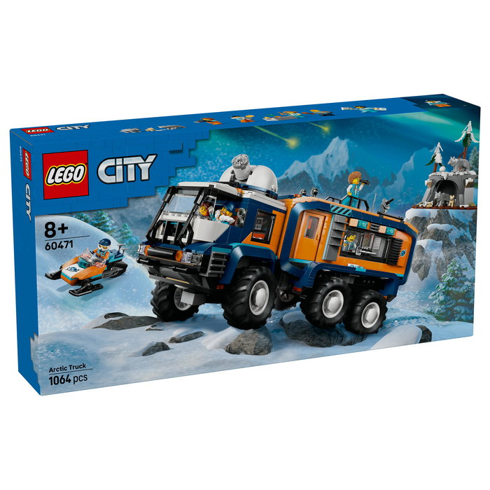 LEGO 60471 City Arktis-Truck mit Labor - Juego de Construcción Laboratorio Científico Móvil Exploradores Árticos, 1064 Piezas, Para 8+ Años