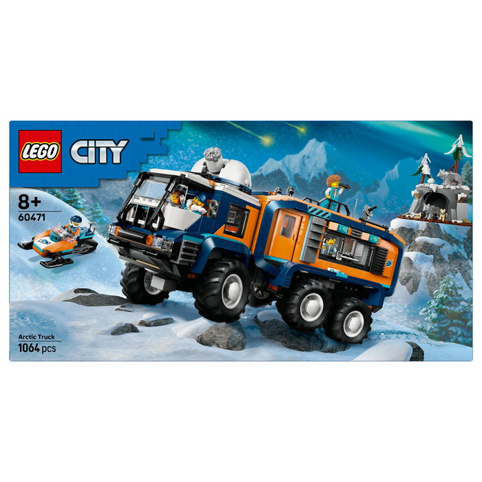 LEGO 60471 City Arktis-Truck mit Labor - Juego de Construcción Laboratorio Científico Móvil Exploradores Árticos, 1064 Piezas, Para 8+ Años