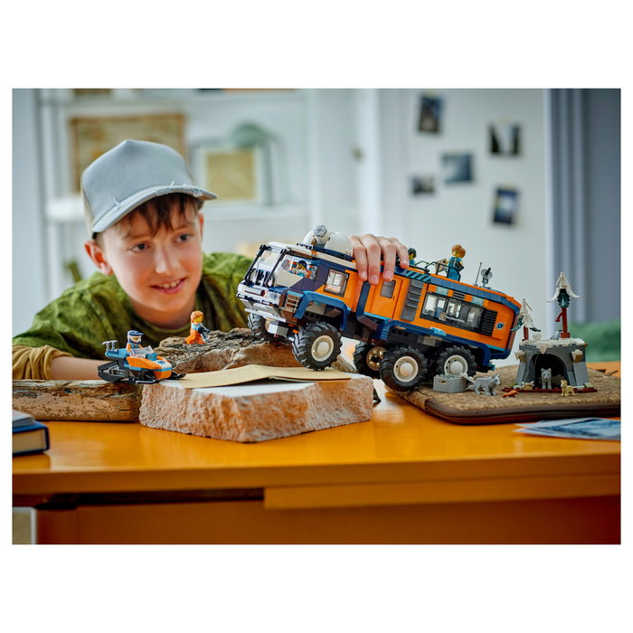LEGO 60471 City Arktis-Truck mit Labor - Juego de Construcción Laboratorio Científico Móvil Exploradores Árticos, 1064 Piezas, Para 8+ Años