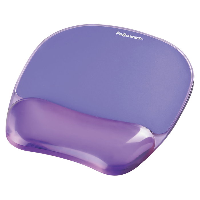 Fellowes Alfombrilla y Reposamuñecas de Gel Crystal Violeta Fellowes Alfombrilla y Reposamuñecas de Gel Crystal Violeta