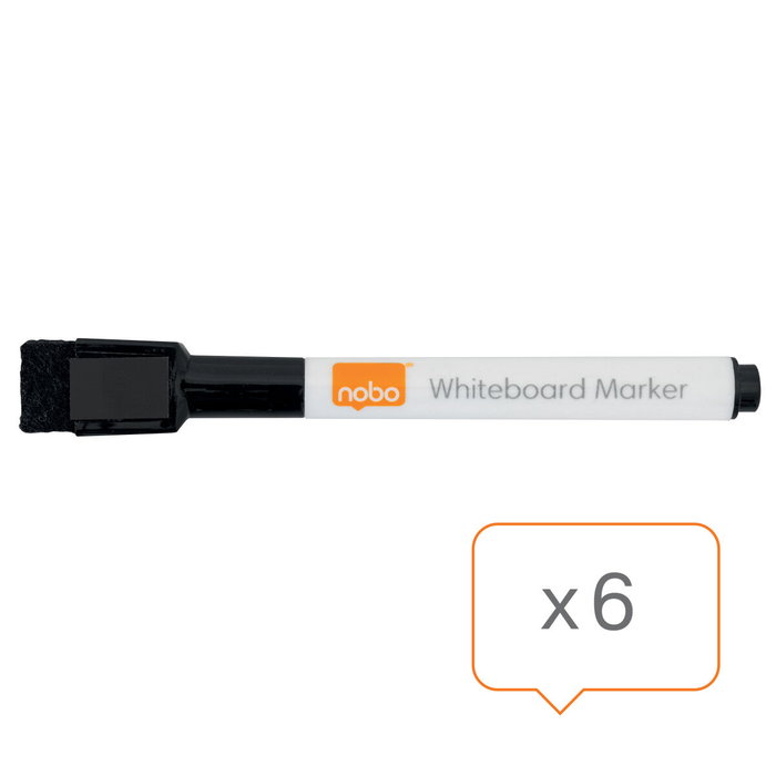 Nobo Mini Rotulador Pizarra Blanca Negro