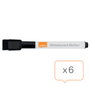 Nobo Mini Rotulador Pizarra Blanca Negro