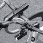 Rockbros Luz delantera de bicicleta 1000 lm con cable USB-C a USB-A, negra