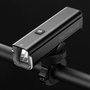 Rockbros Luz delantera de bicicleta 1000 lm con cable USB-C a USB-A, negra