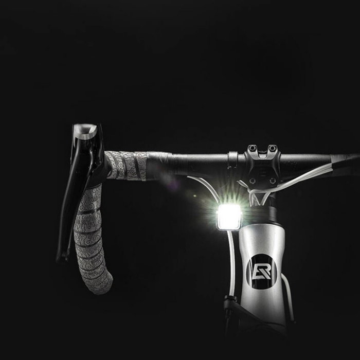 Rockbros Luz delantera de bicicleta 1000 lm con cable USB-C a USB-A, negra
