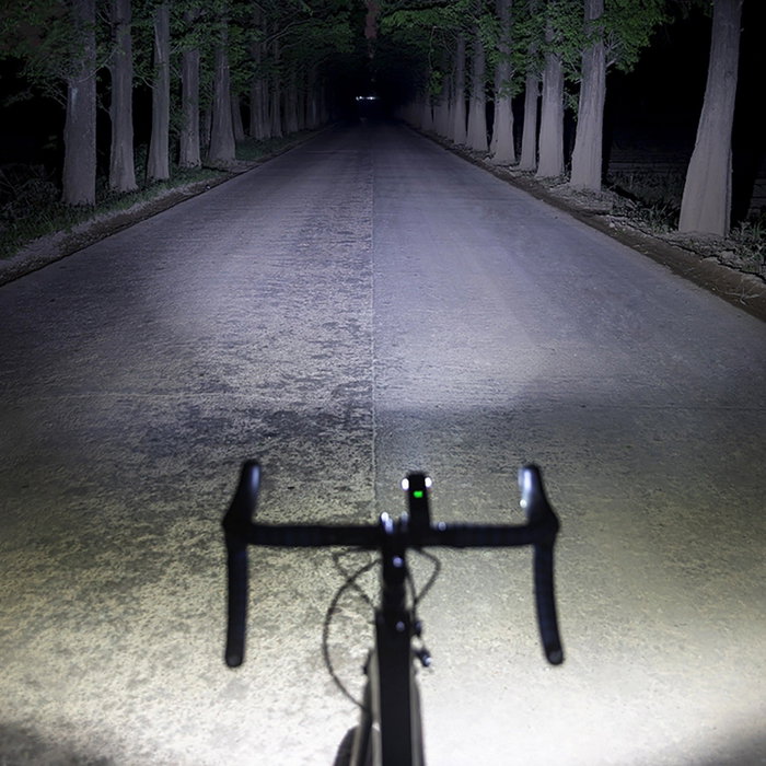 Rockbros Luz delantera de bicicleta 1000 lm con cable USB-C a USB-A, negra