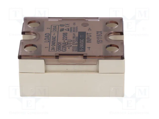 OMRON G3NA Relé de semiconductor 20A 24-240VAC 5-24VDC OMRON G3NA Relé de semiconductor 20A 24-240VAC 5-24VDC