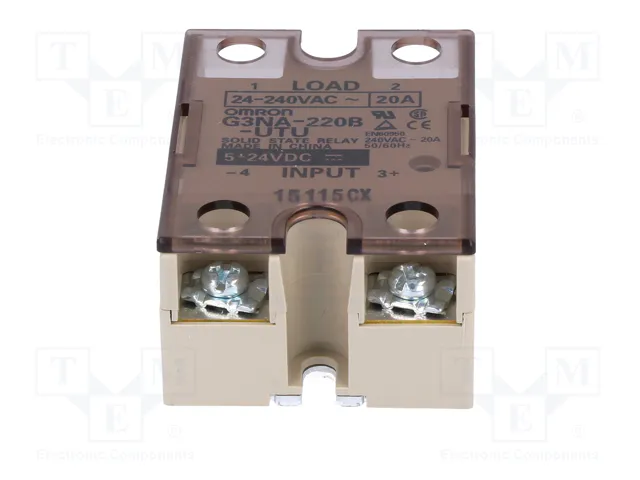 OMRON G3NA Relé de semiconductor 20A 24-240VAC 5-24VDC OMRON G3NA Relé de semiconductor 20A 24-240VAC 5-24VDC