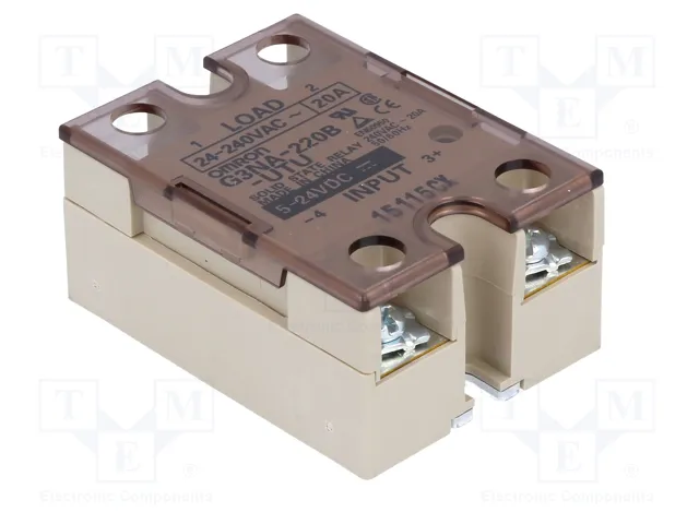 OMRON G3NA Relé de semiconductor 20A 24-240VAC 5-24VDC OMRON G3NA Relé de semiconductor 20A 24-240VAC 5-24VDC
