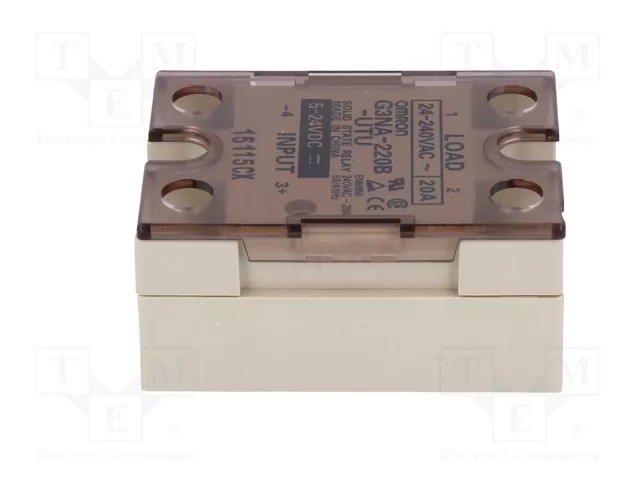 OMRON G3NA Relé de semiconductor 20A 24-240VAC 5-24VDC OMRON G3NA Relé de semiconductor 20A 24-240VAC 5-24VDC