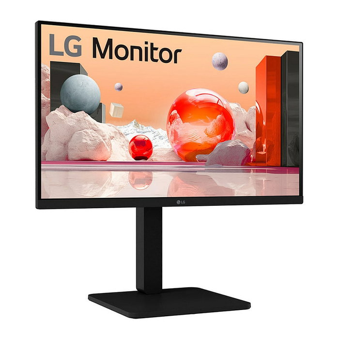 LG 24BA550-B Monitor 24" FHD IPS 100Hz 5ms con Altavoces, Pivote, Ajuste de Altura, DisplayPort, HDMI, VGA, USB, Negro