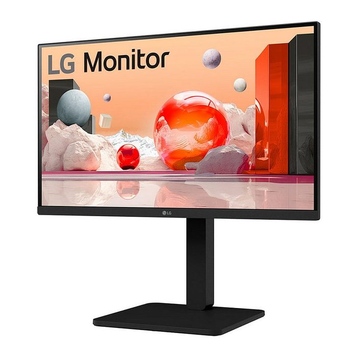 LG 24BA550-B Monitor 24" FHD IPS 100Hz 5ms con Altavoces, Pivote, Ajuste de Altura, DisplayPort, HDMI, VGA, USB, Negro