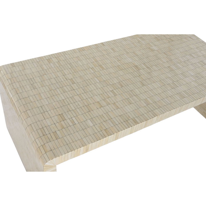 DKD Home Decor Mesa de Centro Hueso con Taracea Hecha a Mano