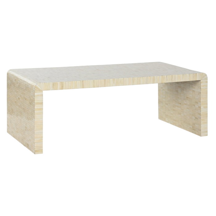 DKD Home Decor Mesa de Centro Hueso con Taracea Hecha a Mano