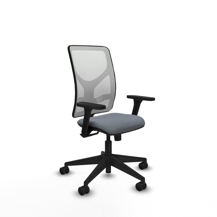 PIQUERAS Y CRESPO Silla de oficina Motilla con mecanismo Sincro, Gris y Blanco PIQUERAS Y CRESPO Silla de oficina Motilla con mecanismo Sincro, Gris y Blanco
