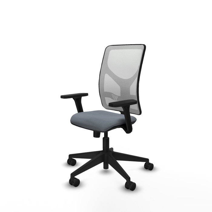 PIQUERAS Y CRESPO Silla de oficina Motilla con mecanismo Sincro, Gris y Blanco PIQUERAS Y CRESPO Silla de oficina Motilla con mecanismo Sincro, Gris y Blanco
