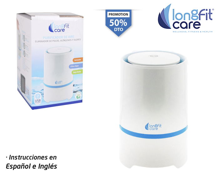 Longfit Care Purificador De Aire Longfit Care (2 Unidades) Longfit Care Purificador De Aire Longfit Care (2 Unidades)