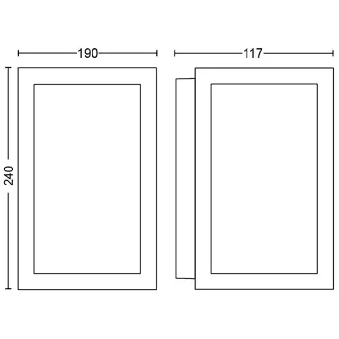 Philips Hue Aplique de Pared Impress - Luz Blanca y de Color - Negro - Grande - IP44 - PHI8718696170496 Philips Hue Aplique de Pared Impress - Luz Blanca y de Color - Negro - Grande - IP44 - PHI8718696170496