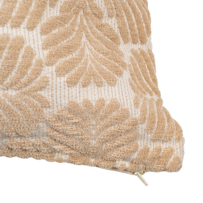 Cojín Blanco/Beige Algodón Decoración 45 X 45 cm (Set de 2)