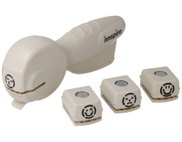 Innspiro Set de troqueladora Cassette Punch con 4 cartuchos emoticonos 16mm