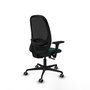 PIQUERAS Y CRESPO Silla de oficina Cilanco Verde botella y Negro