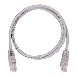 Extralink Patchcord LAN Kat.5e UTP 1m Gris