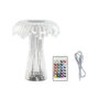 DKD Home Decor Lámpara de Sobremesa LED de Acrílico Transparente Táctil