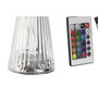 DKD Home Decor Lámpara de Sobremesa LED de Acrílico Transparente Táctil