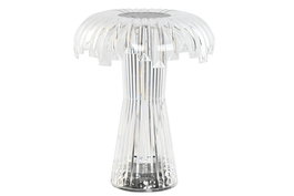 DKD Home Decor Lámpara Sobremesa Táctil Mando Transparente Acrílico 16 x 20 x 16 cm