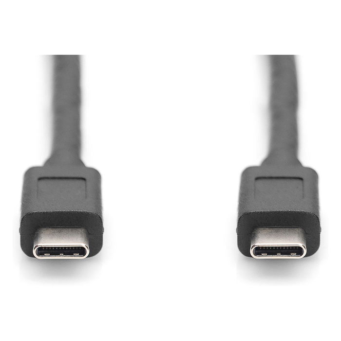 Digitus Cable USB-C a USB-C, USB 3.2 Gen 2 (10 Gbit/s), Macho/Macho, 1 m, Negro