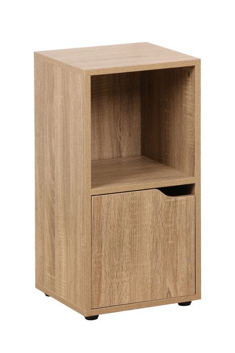 Inde - Estante Cubo de Pared 2 Compartimentos con 1 Puerta, Móvilkit, Mueble - Medidas 30x29x61 cm (2 Unidades)