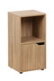Inde - Estante Cubo de Pared 2 Compartimentos con 1 Puerta, Móvilkit, Mueble - Medidas 30x29x61 cm (2 Unidades)