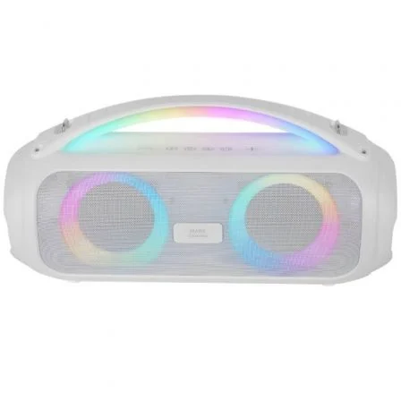 Mars Gaming Altavoz MS-PULSE Bluetooth 50W RMS 2.0 Blanco con Iluminación RGB Portátil Ultra-Bass