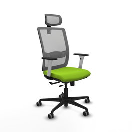 PIQUERAS Y CRESPO Silla de oficina Haches Sincro/Traslack Pistacho/Gris