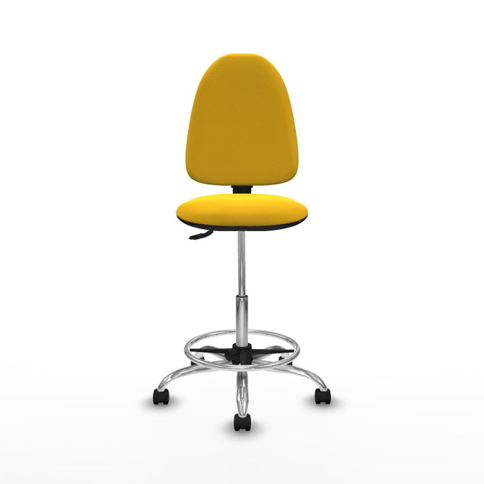 PIQUERAS Y CRESPO Taburete Aýna en Similpiel Amarillo PIQUERAS Y CRESPO Taburete Aýna en Similpiel Amarillo